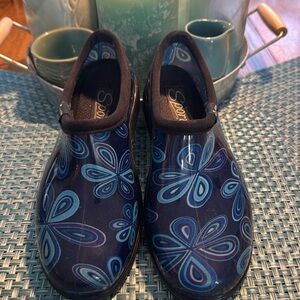Sloggers Waterproof Rain Garden Shoe Blue Size 7